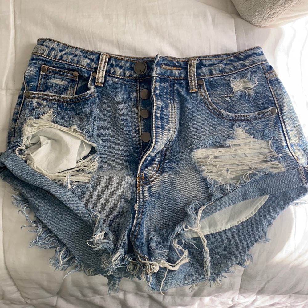Henri girl jean shorts